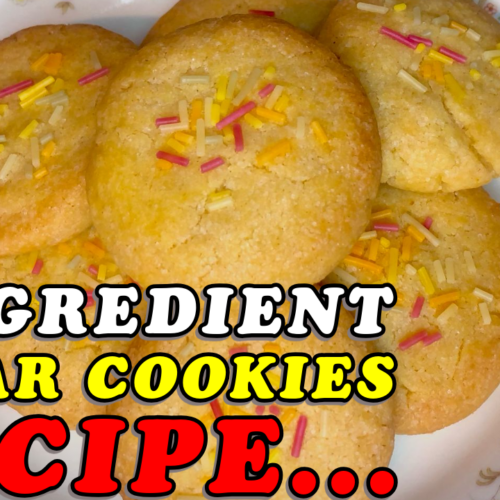 3 Ingredient Sugar Cookies Recipe