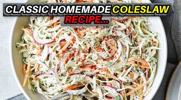 Easy Homemade Coleslaw Recipe